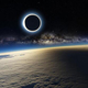 Illustration for article titled This Viral Photo Of Yesterdays Eclipse From Space Is Fake. Duh.